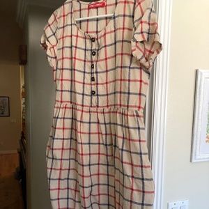 Pyne & Smith Model No. 11 in red, blue and tan check